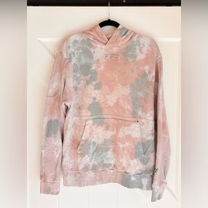 Nike Hoodie Tie-Dye Dusty Rose/Teal embroidered swoosh size small
